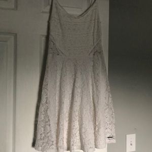 White lace dress